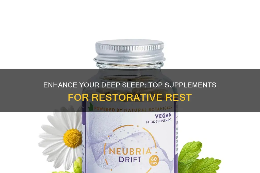 what supplements help with deep sleep