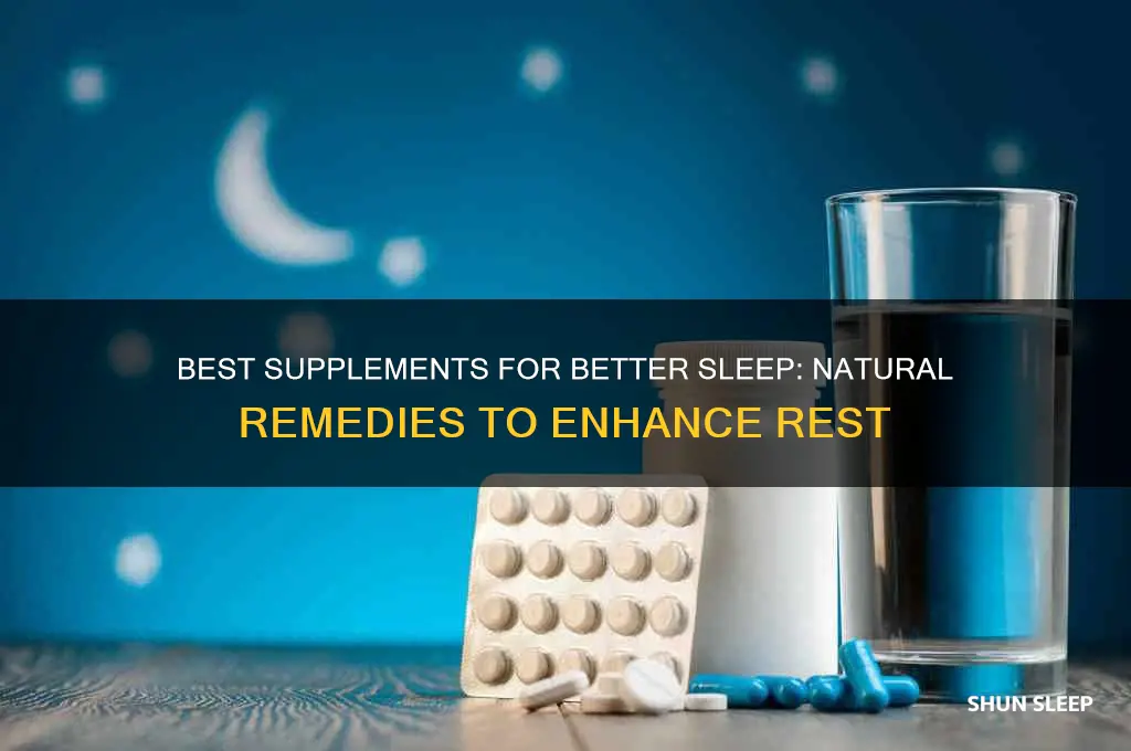 what suppliments help with sleep