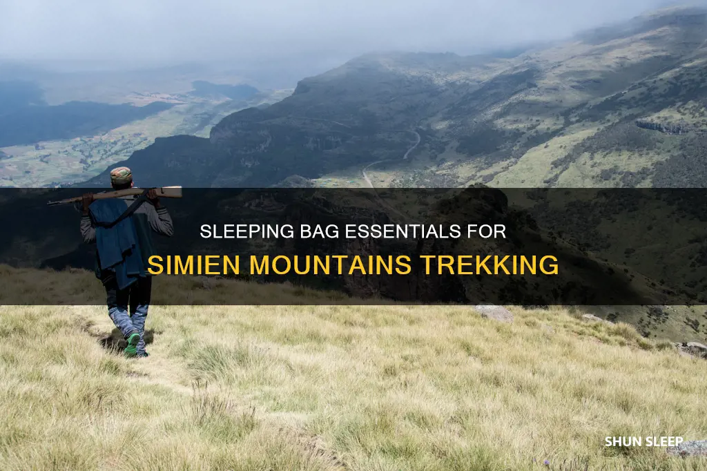 what temp sleeping bag to bring to simien mountains