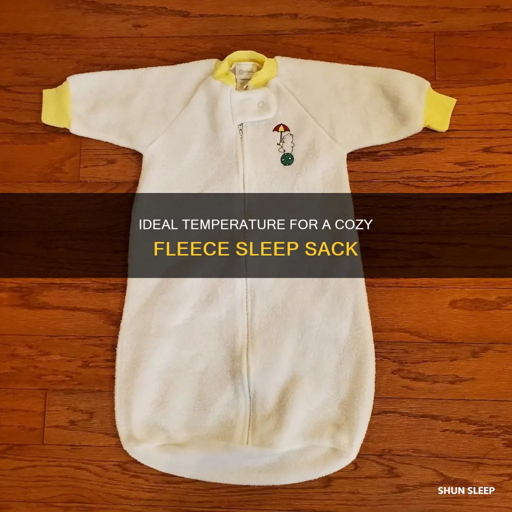 what temp to use fleece sleep sack
