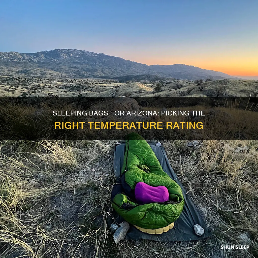 what temperature sleeping bag arizona