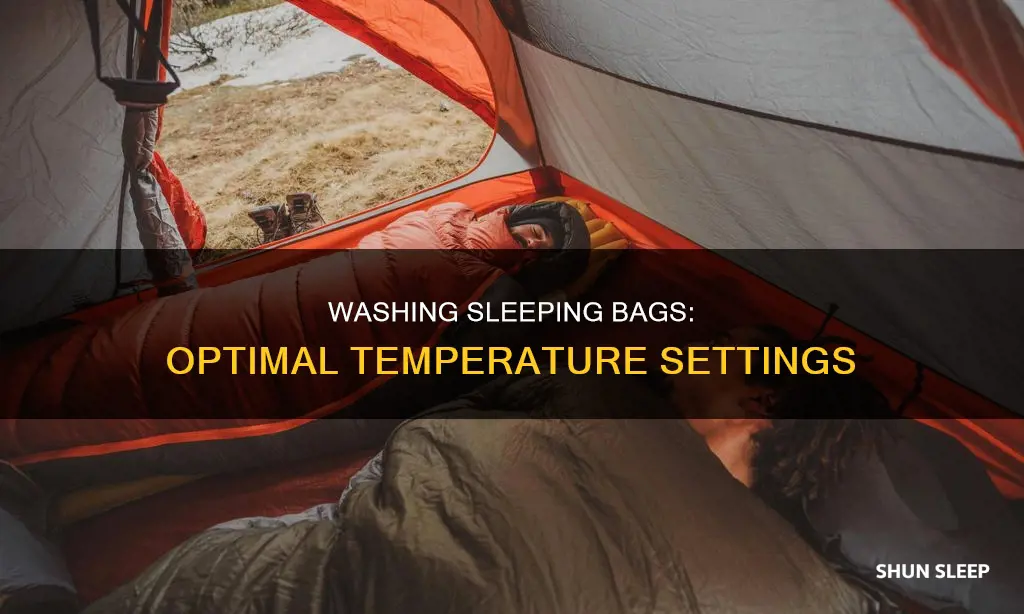 what temperature to wash sleeping bag