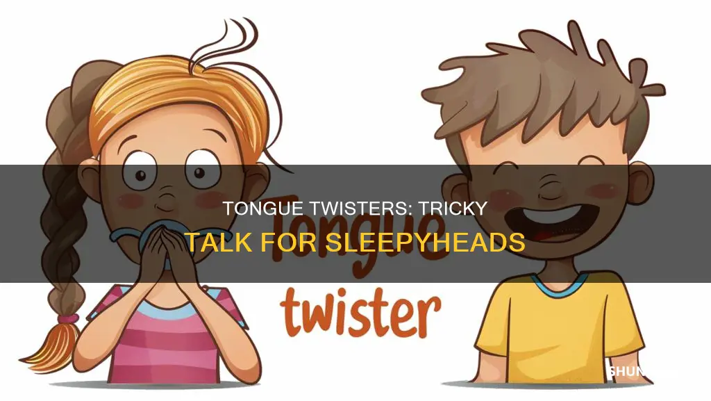 what the mean write a tongue twister examples sleep