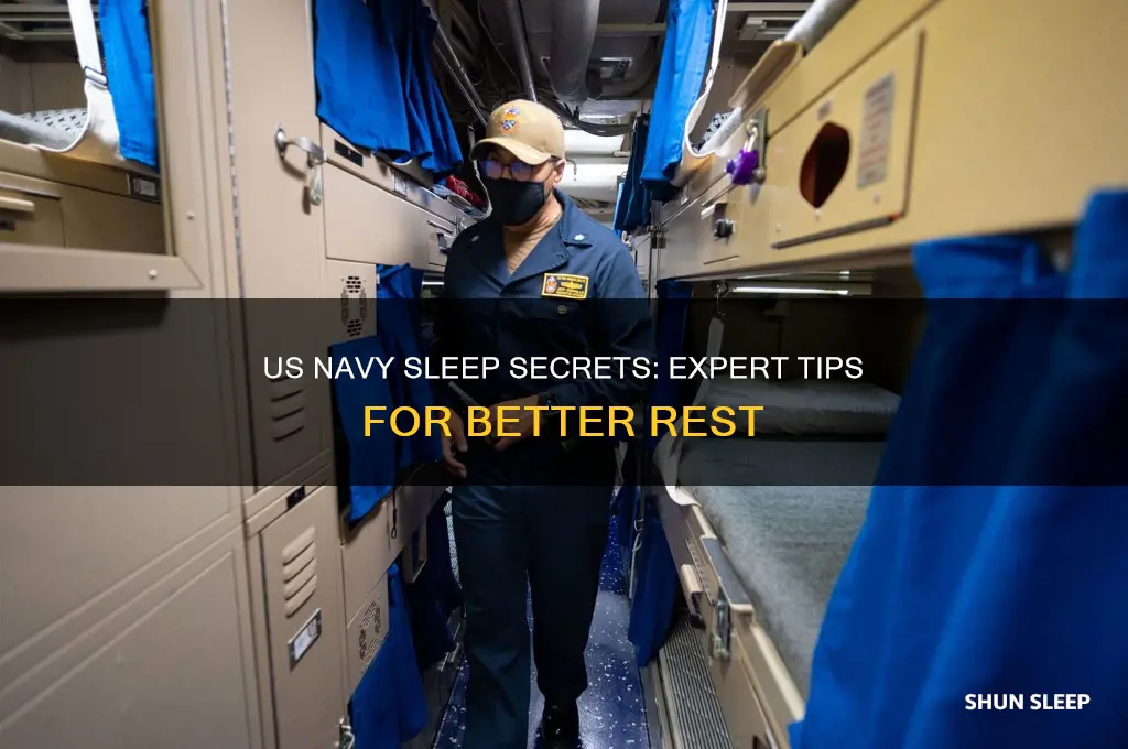 what the us navy says about getting to sleep