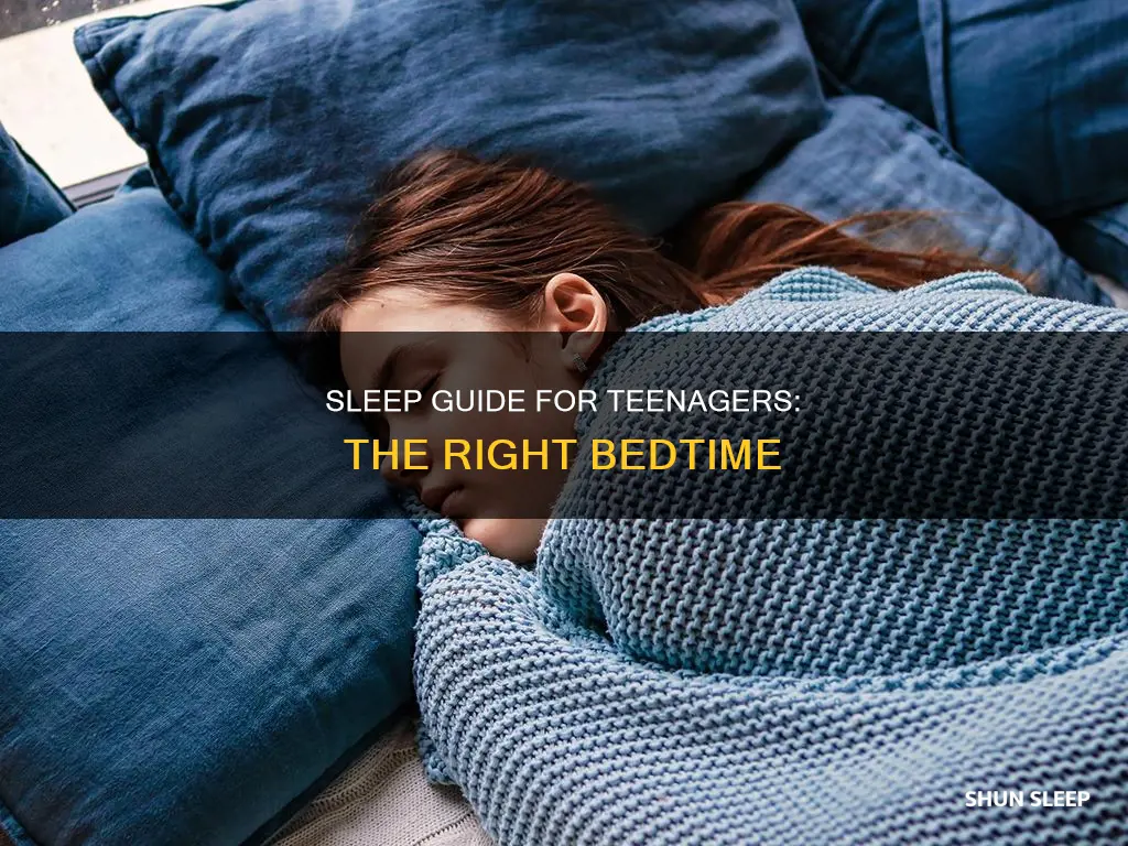 what time a 13 year old should sleep