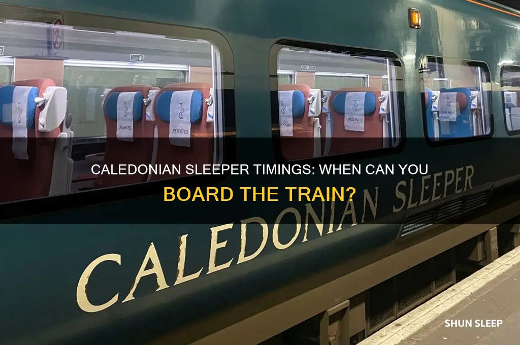 what time can i get on the caledonian sleeper