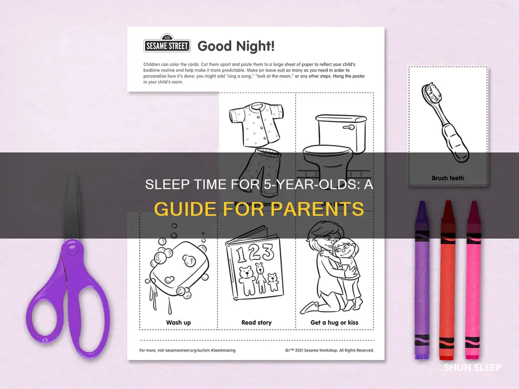 what time do 5 year olds sleep