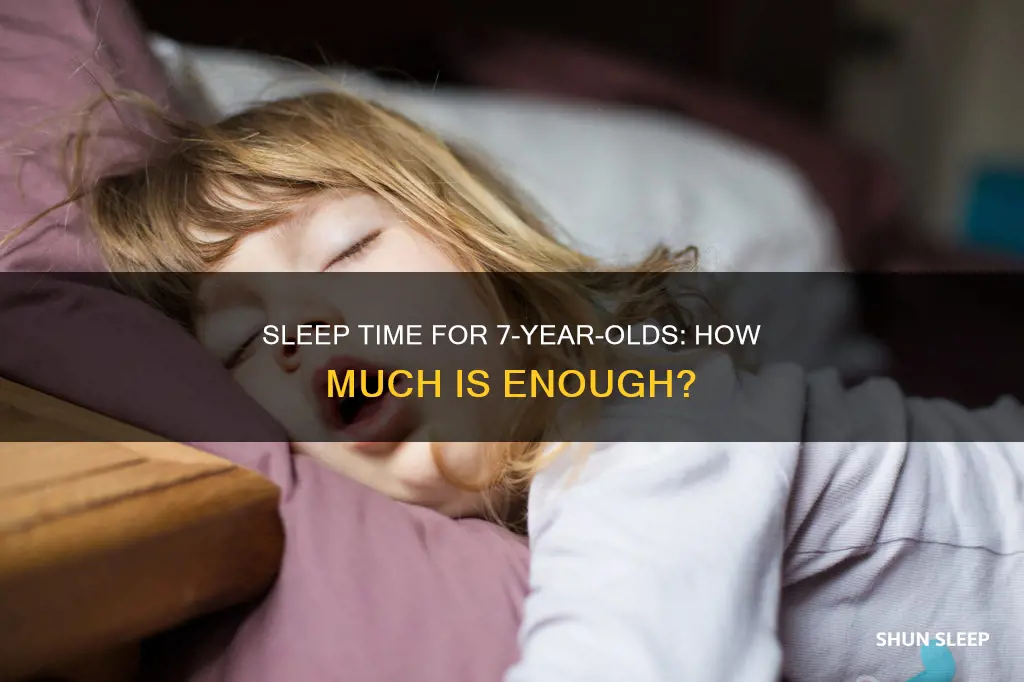 what time do 7 year olds sleep