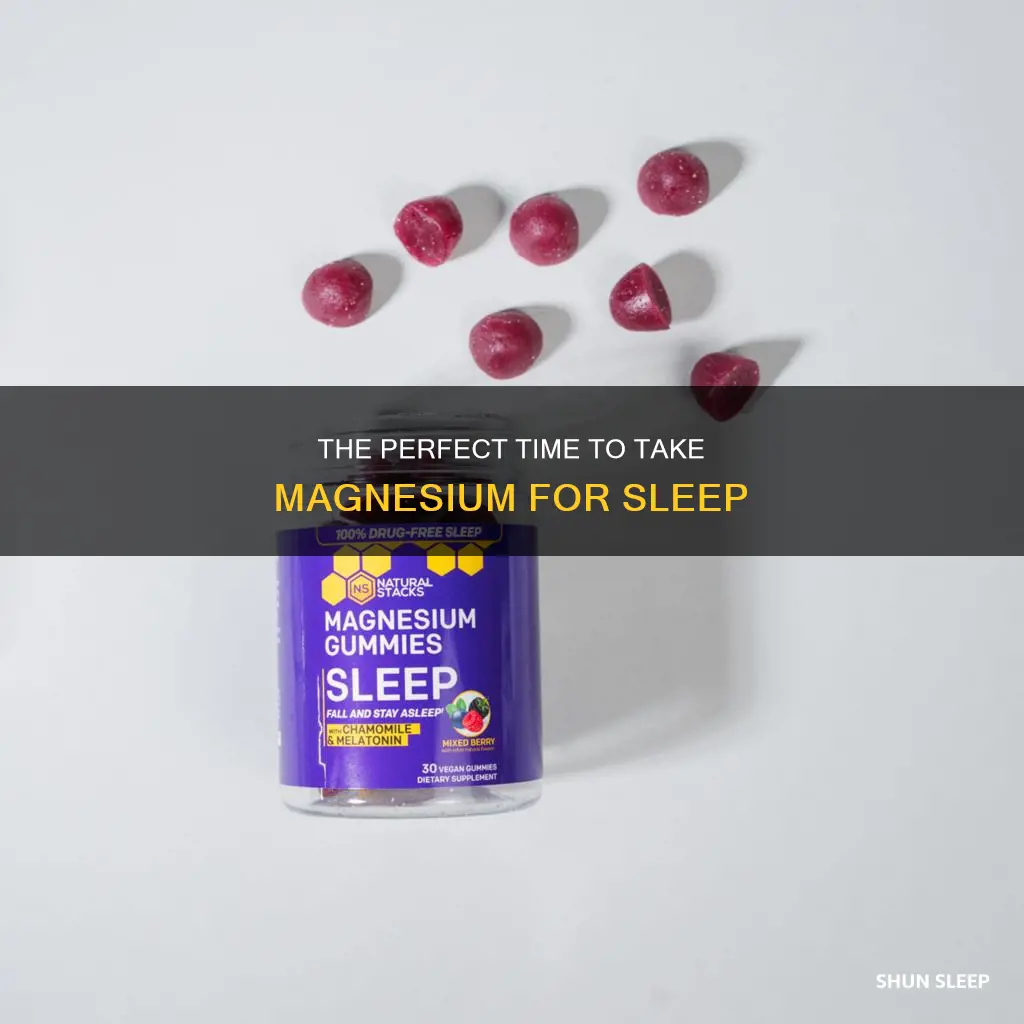what time do i take magnesiun for sleep