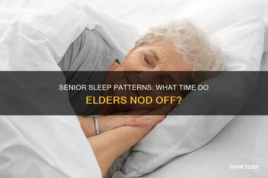 what time do old people sleep