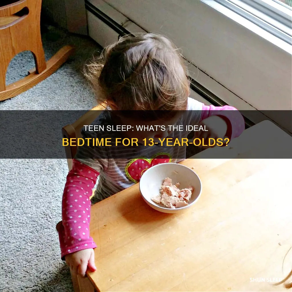 what time should 13 year olds sleep