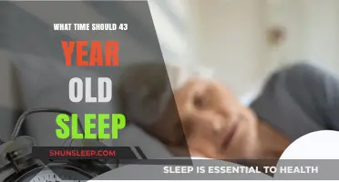 Prime Sleep Time for 43-Year-Olds