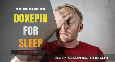 Ideal Time to Take Doxepin for Sleep