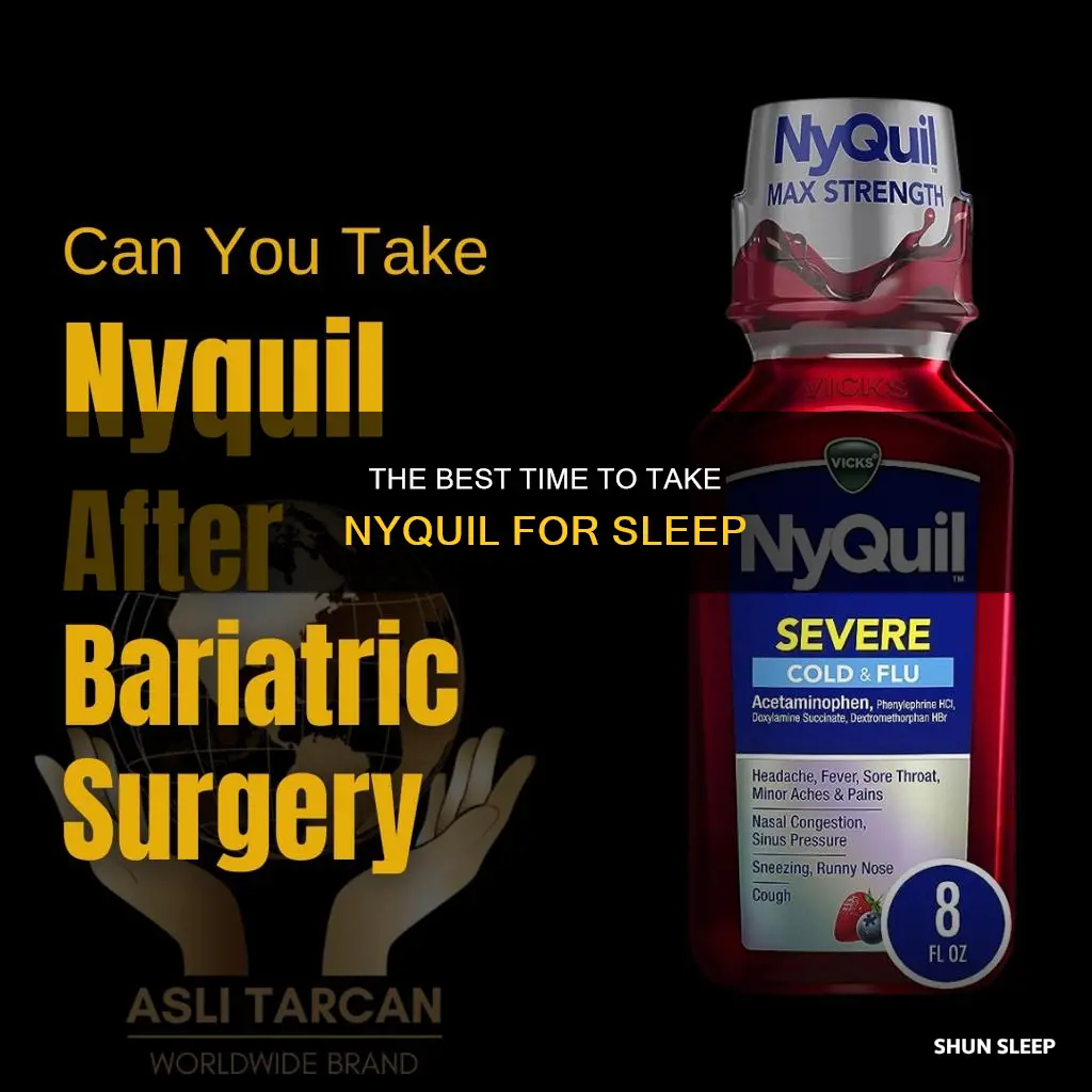 what time should i take nyquil to sleep