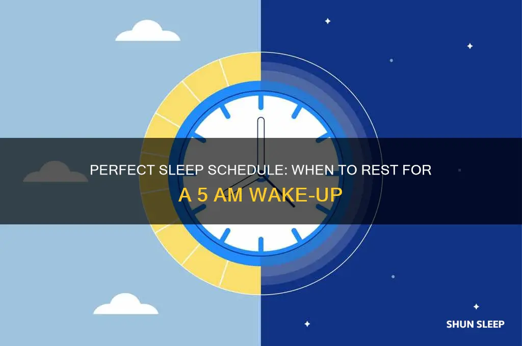 what time to sleep to get up at 5