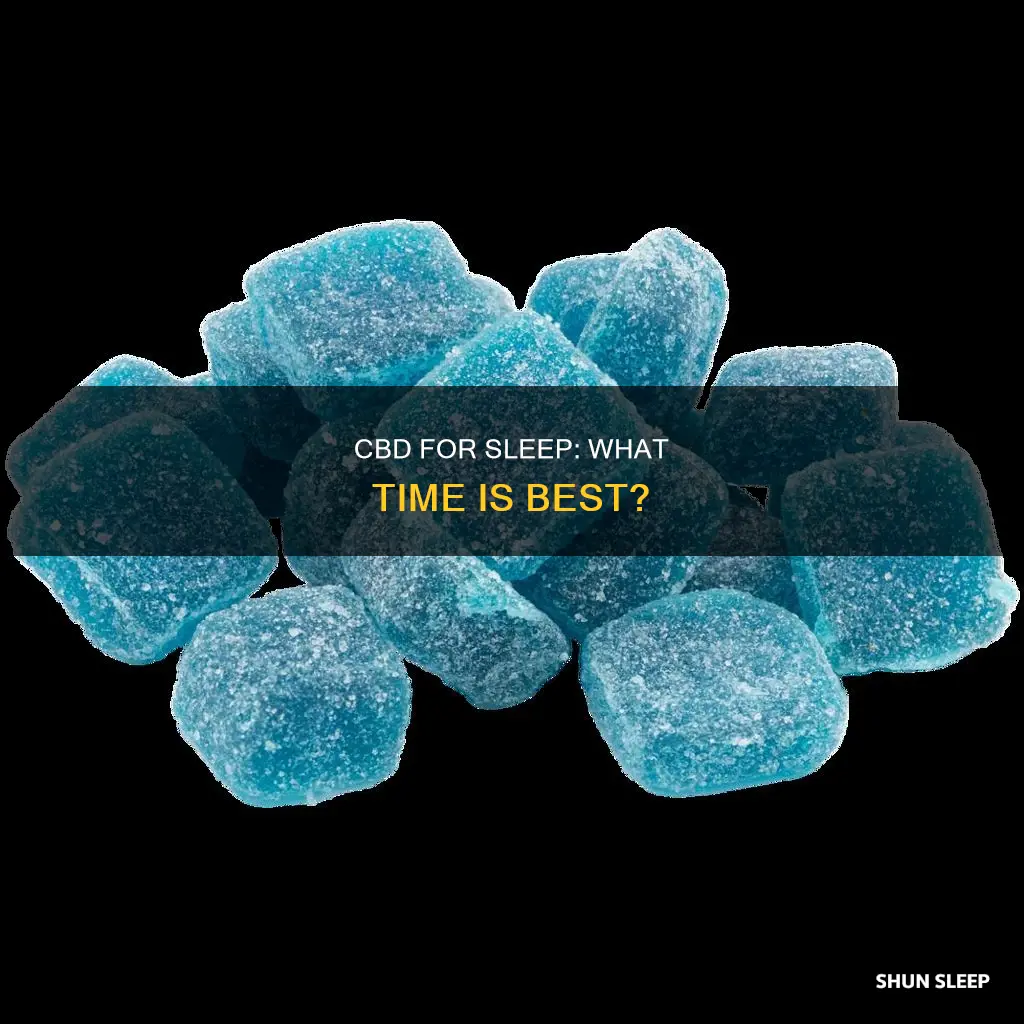 what time to take cbd for sleep
