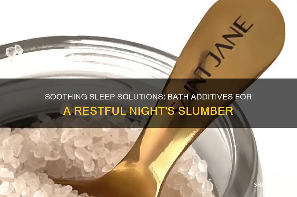 what to add to your bath to help you sleep