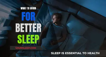 Avoid These for a Better Night's Sleep