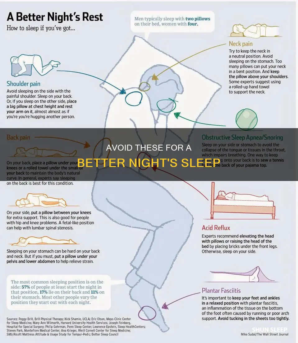 what to avoid for better sleep