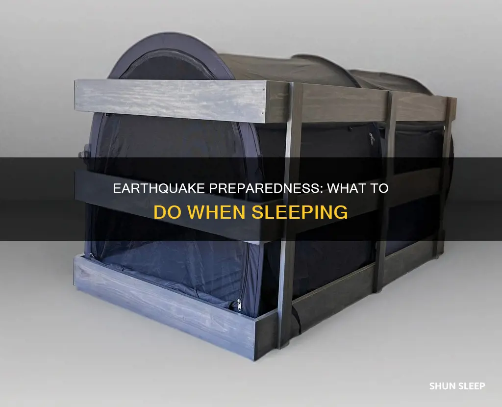 what to do if earthquake happens while sleeping