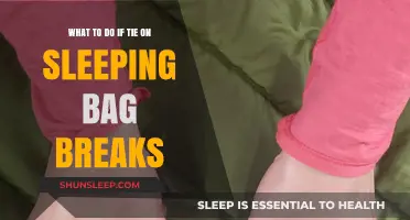 Emergency Sleeping Bag Fixes: Broken Ties
