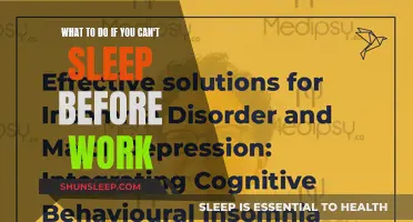 Battling Pre-Work Sleep Issues: Strategies for a Good Night's Rest