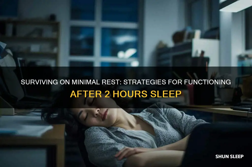 what to do if you only get 2 hrs sleep