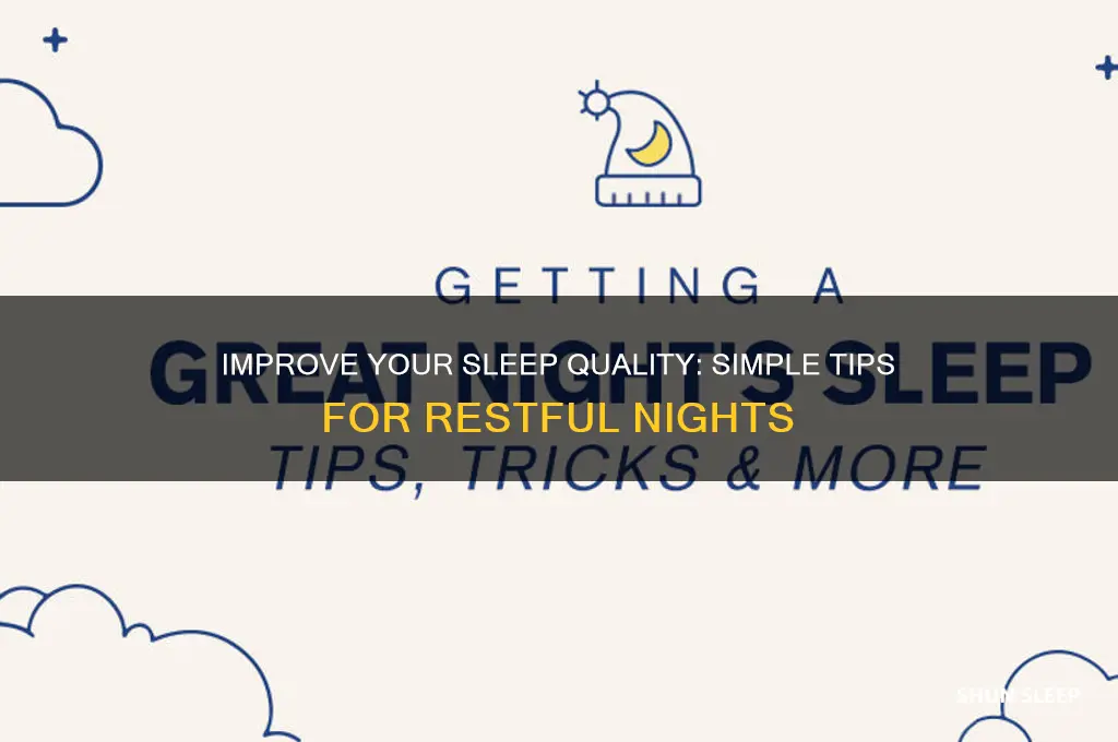 what to do to help get better sleep