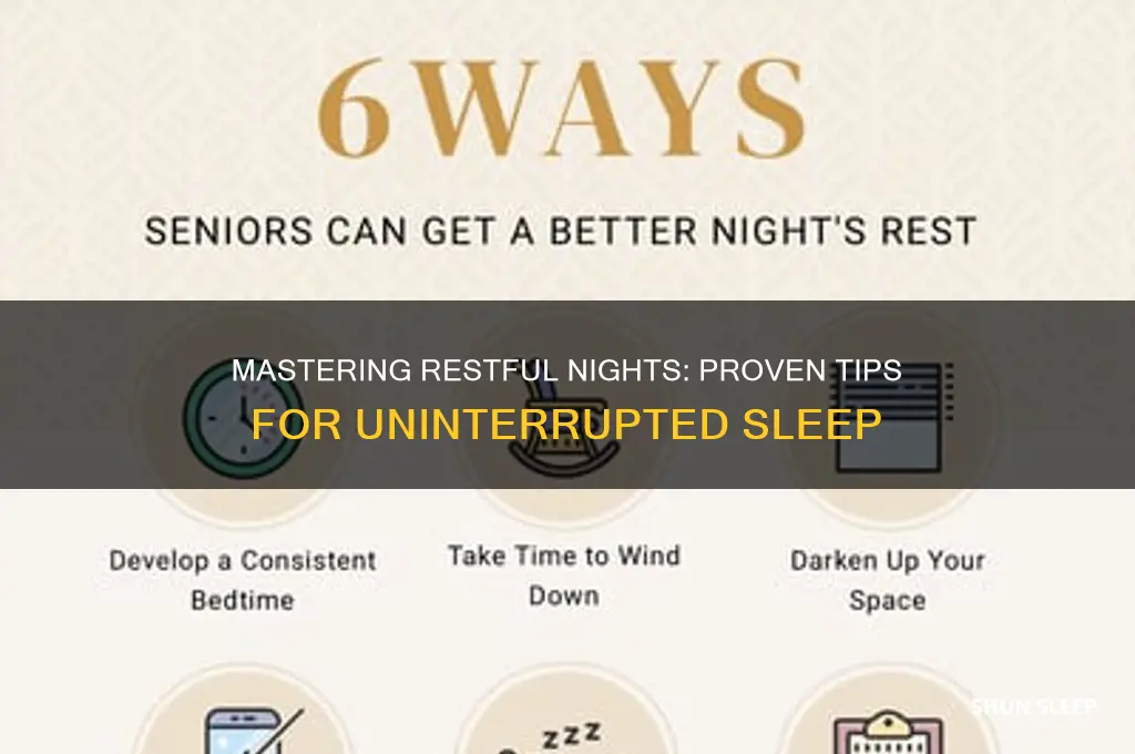 what to do to help sleep through the night