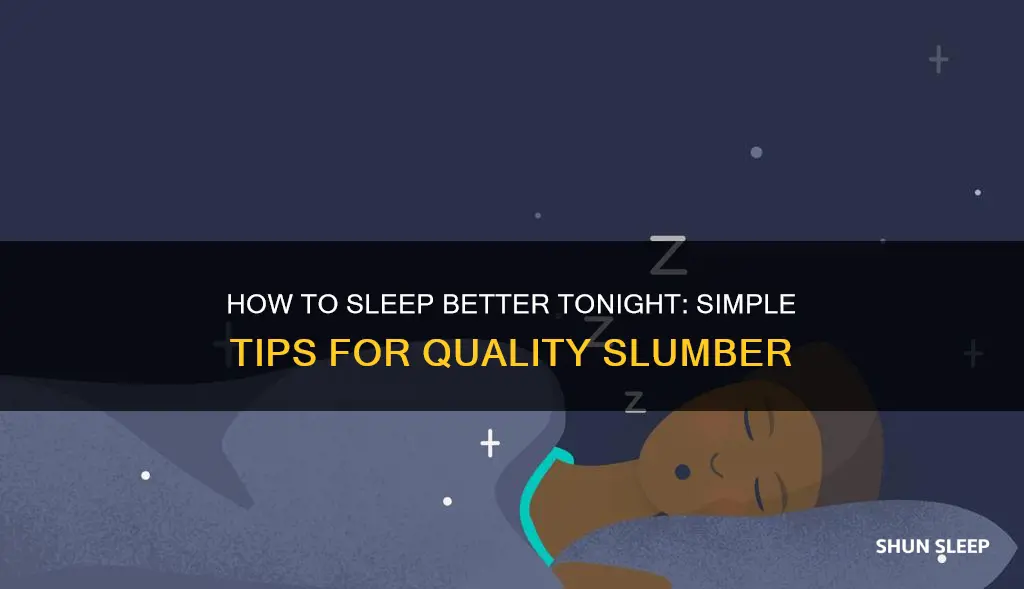 what to do to sleep better tonight
