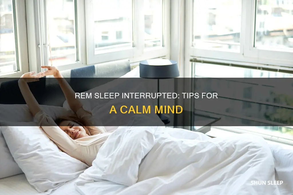 what to do when you wake up during rem sleep
