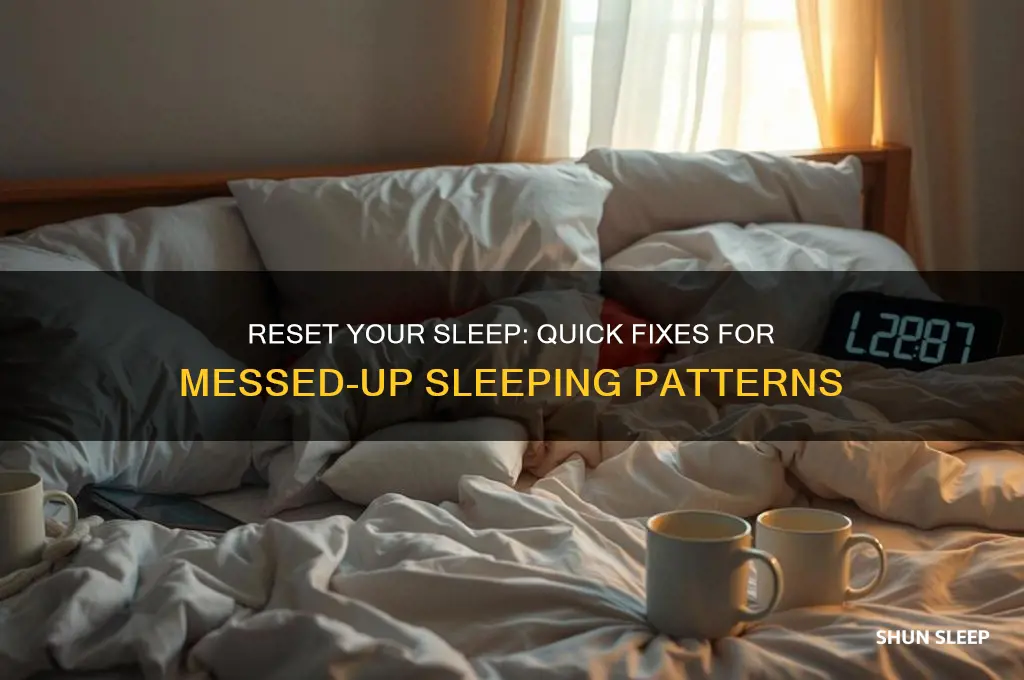 what to do when your sleeping pattern gets messed up
