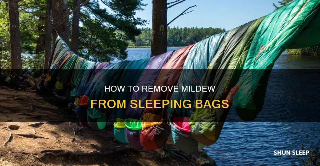 what to do with mildew on sleeping bags