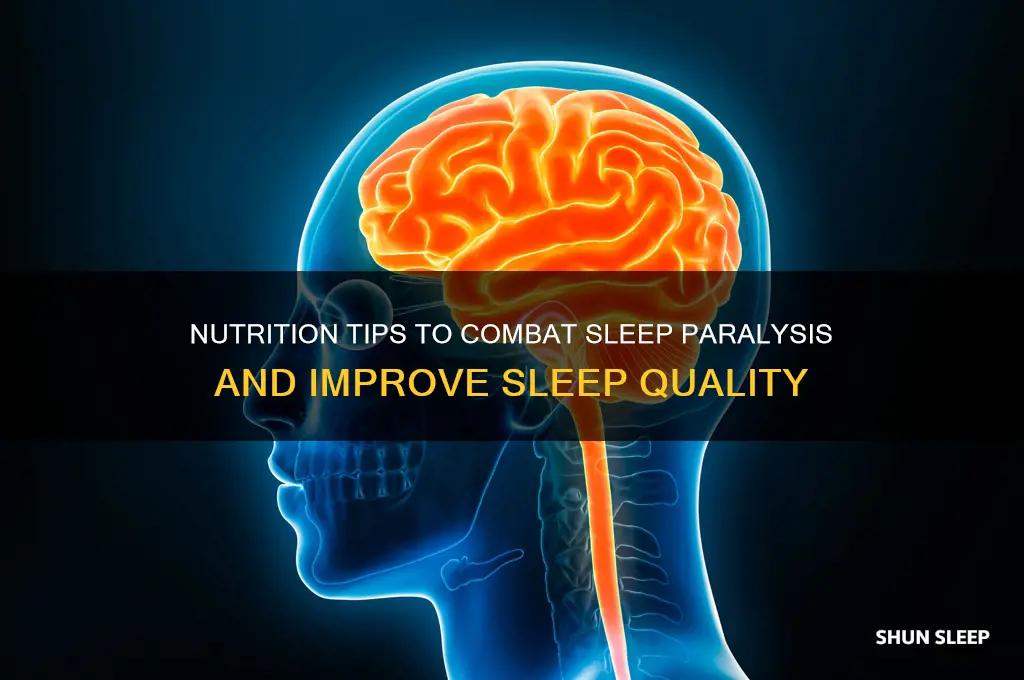 what to eat to help sleep paralysis