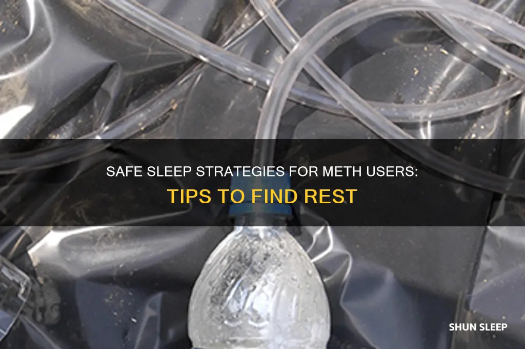 what to help you sleep while on meth