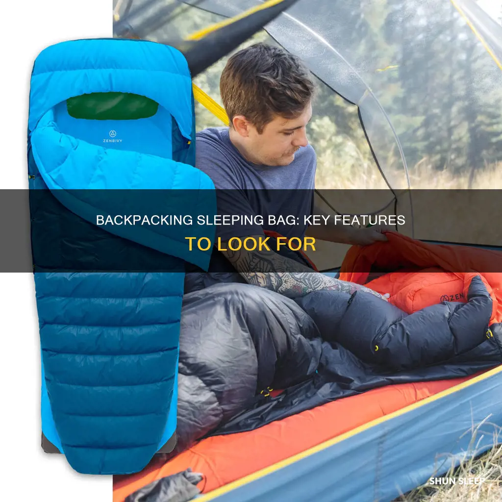 what to look for in a backpacking sleeping bag