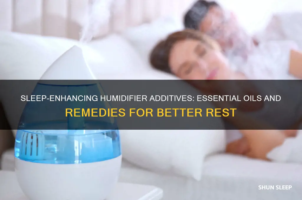 what to put in humidifier to help sleep