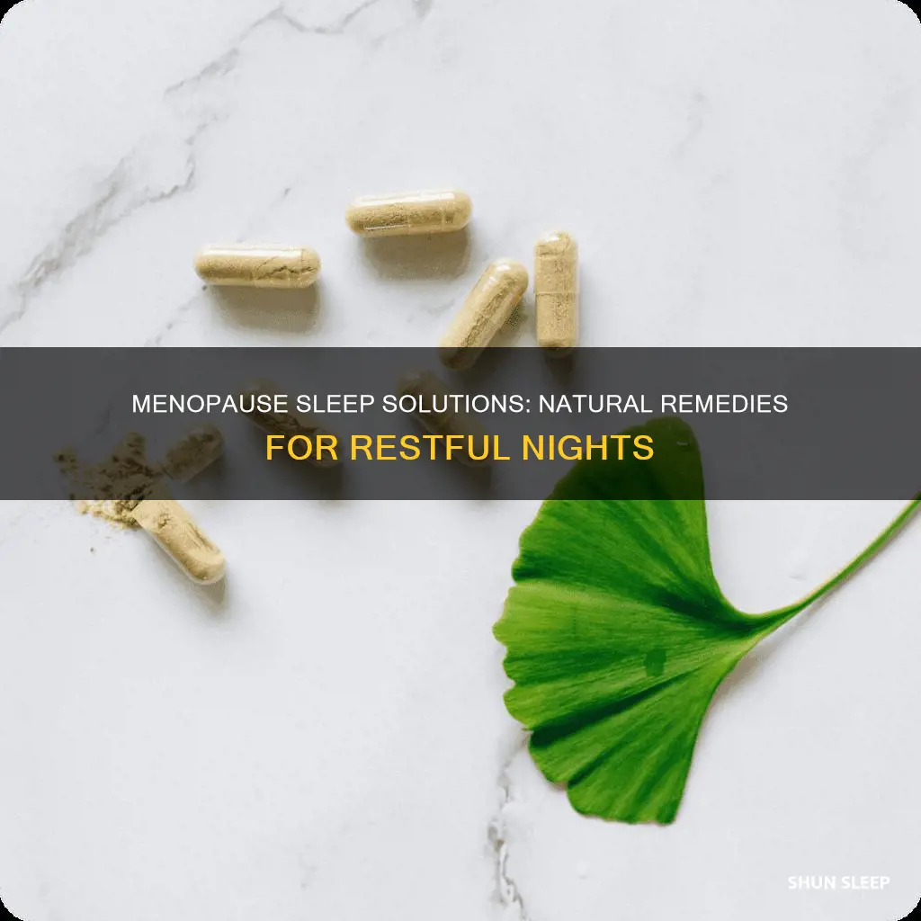 what to take for menopause sleep problems