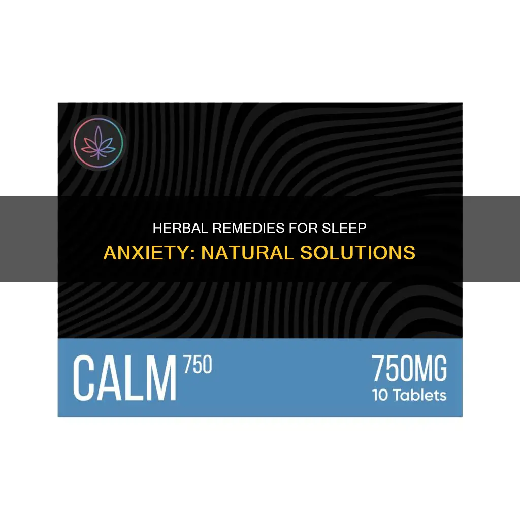 what to take for sleep anxiety