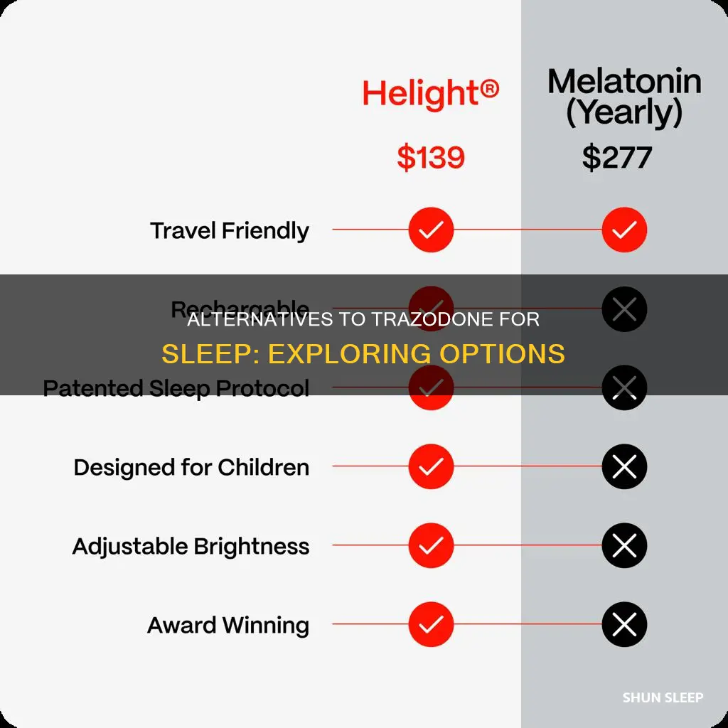 what to take instead of trazodone for sleep