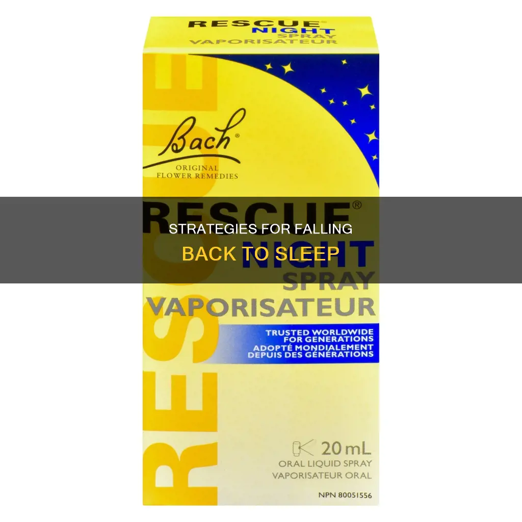 what to take to fall back to sleep