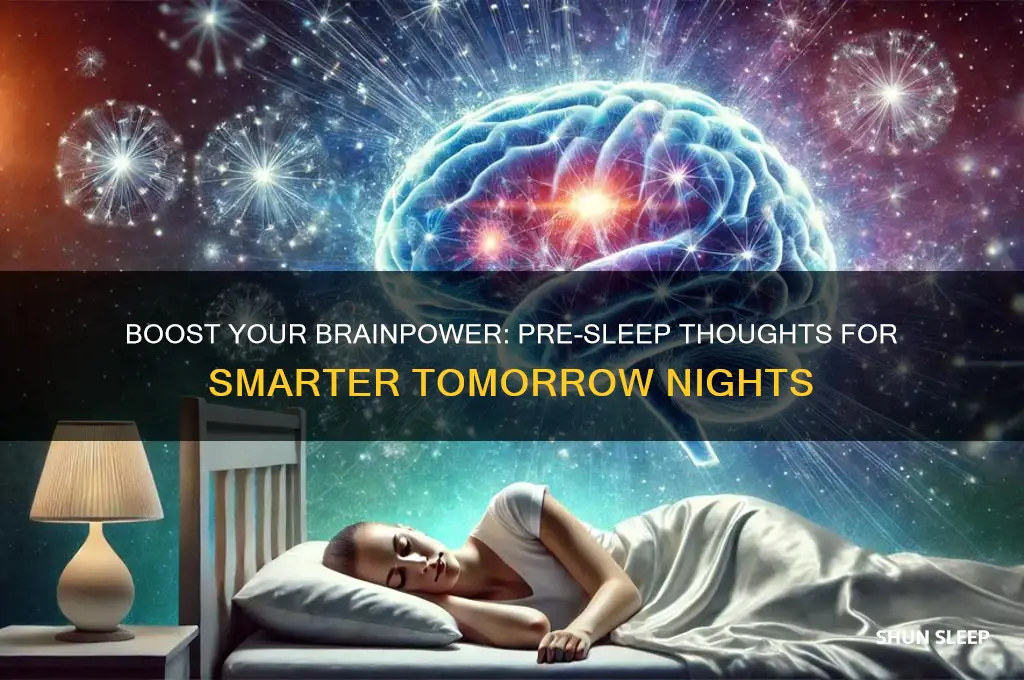 what to think about before sleeping to get smarter