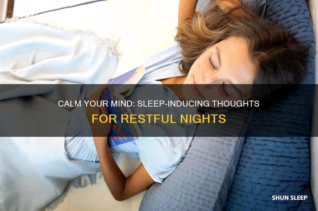 what to think about to help you go to sleep