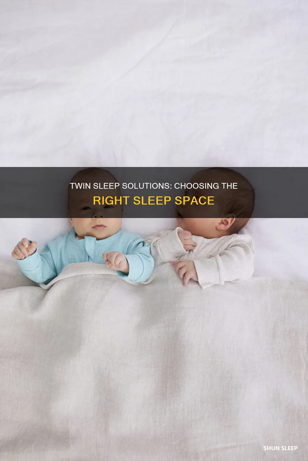 what to use for twins to sleep in