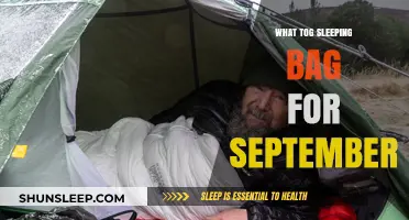 Choosing a Tog Sleeping Bag for September