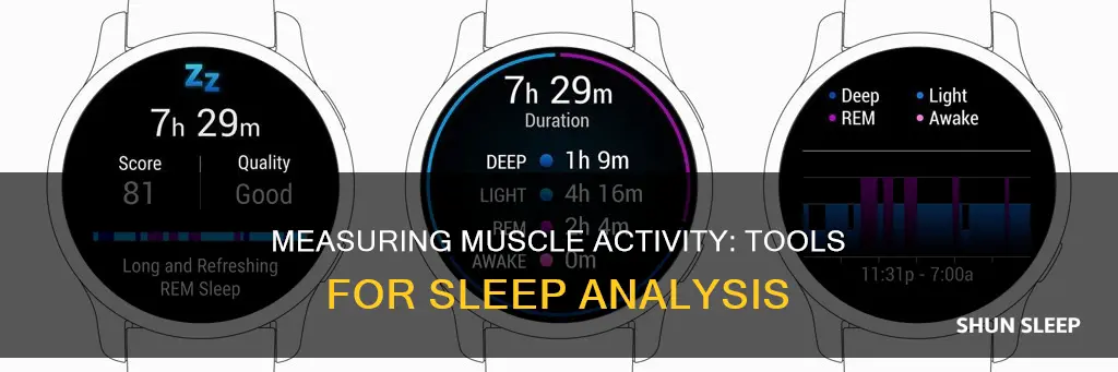 what tool is used to measure muscle activity during sleep