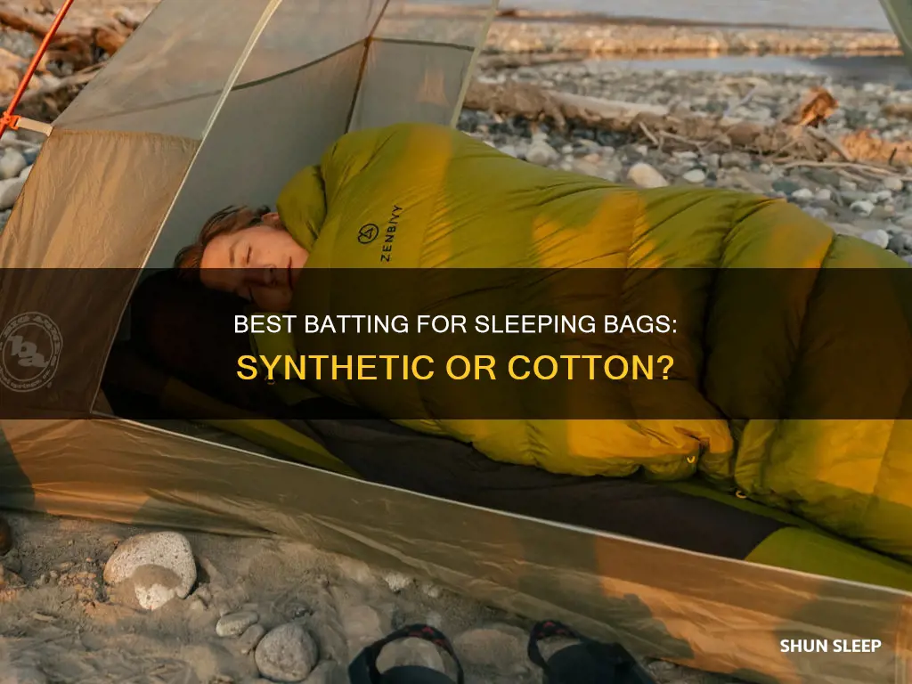 what type of batting to use for sleeping bag