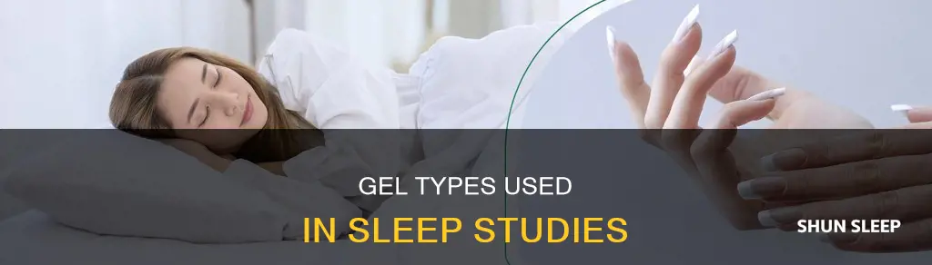 what type of gel is used during a sleep study