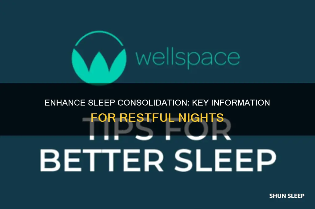 what type of information help with consolidation in sleeping