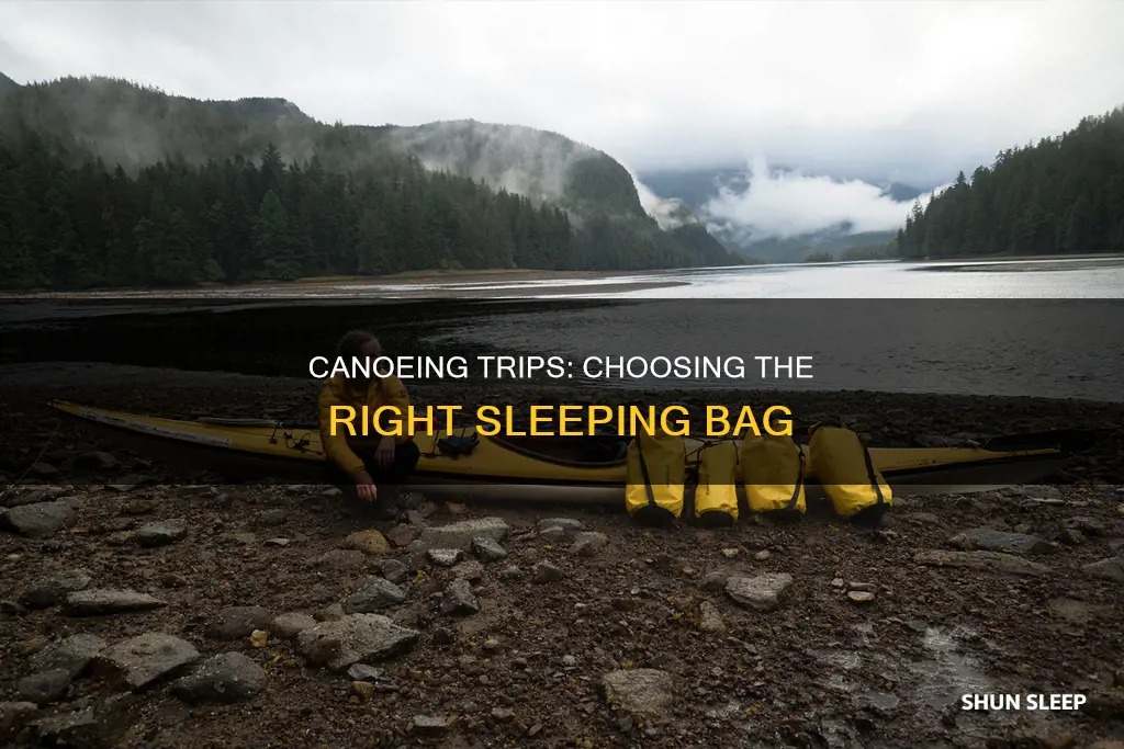 what type of sleeping bag for canoeing trip